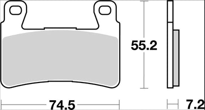 Ekstra produktbillede af Honda CB1100EX 14-20 bremseklodser – Brembo CC 07HO4507