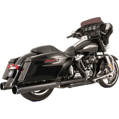Harley-Davidson Touring (17-20) El Dorado Dual Exhaust System, sort, Billet| Thruster end cap – S&S Cycle – ekstra produktvisning 2