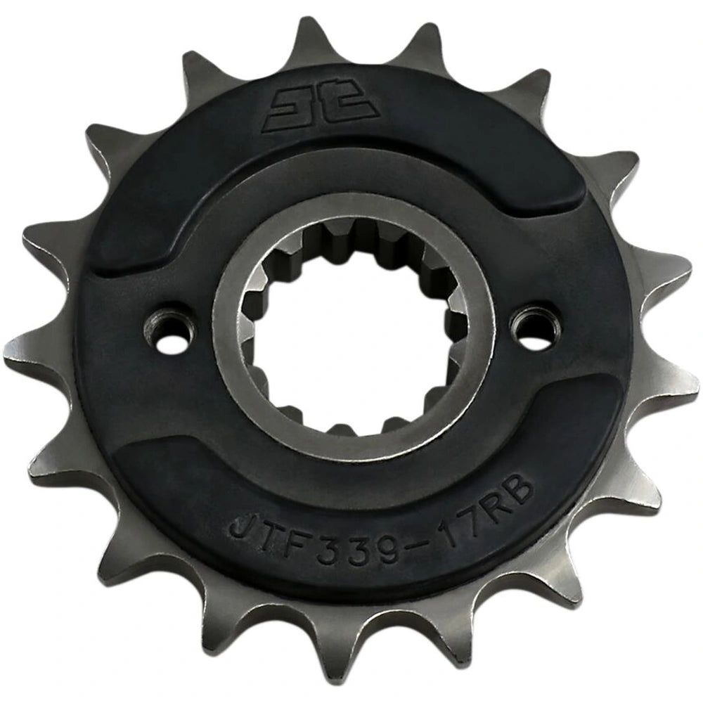 Fortandhjul 17T, 530 – stål, gummidæmpet, JTF339.17RB – JT Sprockets