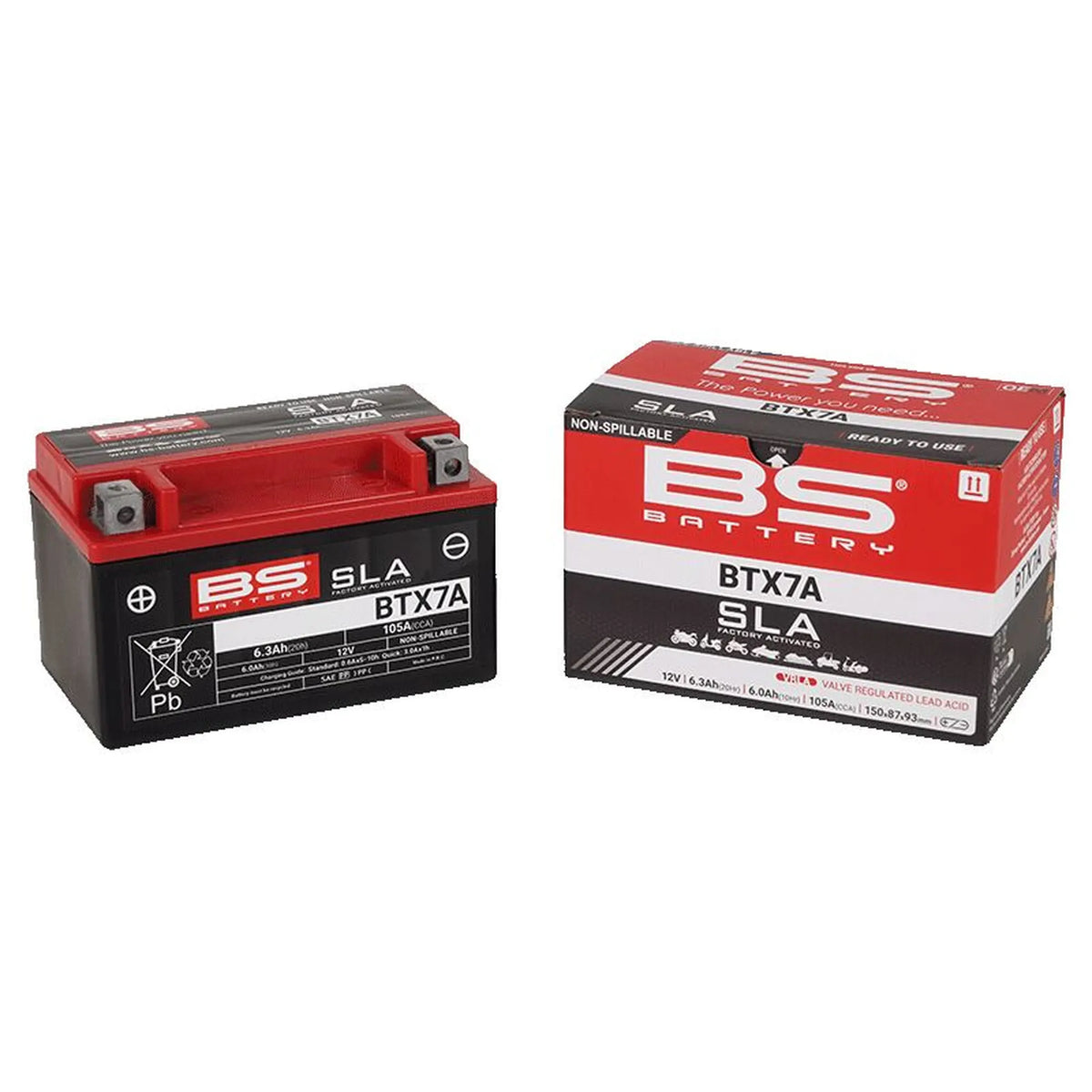 BS Battery BTX7A MC batteri – produktbillede 2