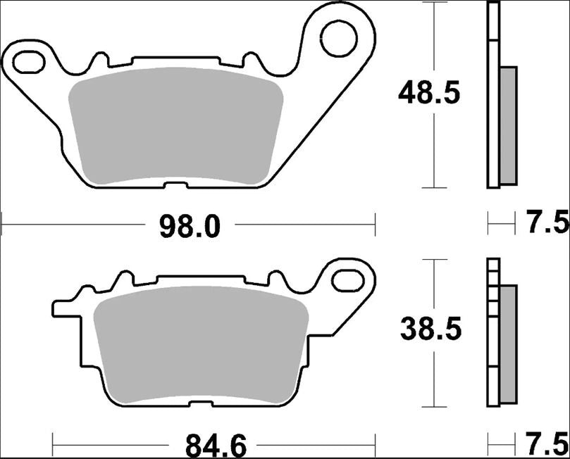 Ekstra produktbillede af Yamaha LTS 125 C Delight 18-24 bremseklodser – Brembo Genuine CC 07113