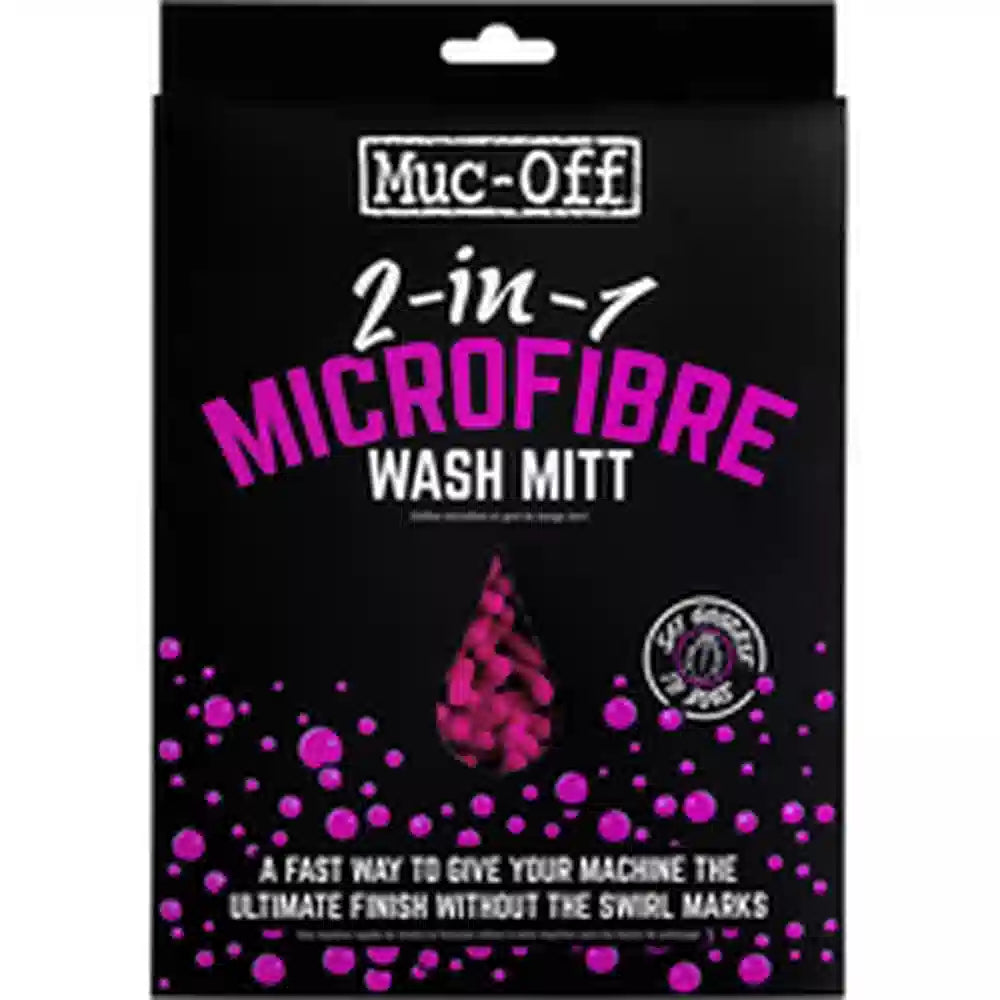 Vaskehandske – Muc-Off 2-in-1 Microfibre Wash Mitt – 2-in-1 Microfibre Wash Mitt i original emballage