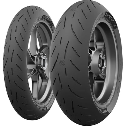 Metzeler Sportec 01 110/70ZR17 54W TL – fordæk – originalt Metzeler MC-dæk med sportsligt greb og præcis styrerespons.