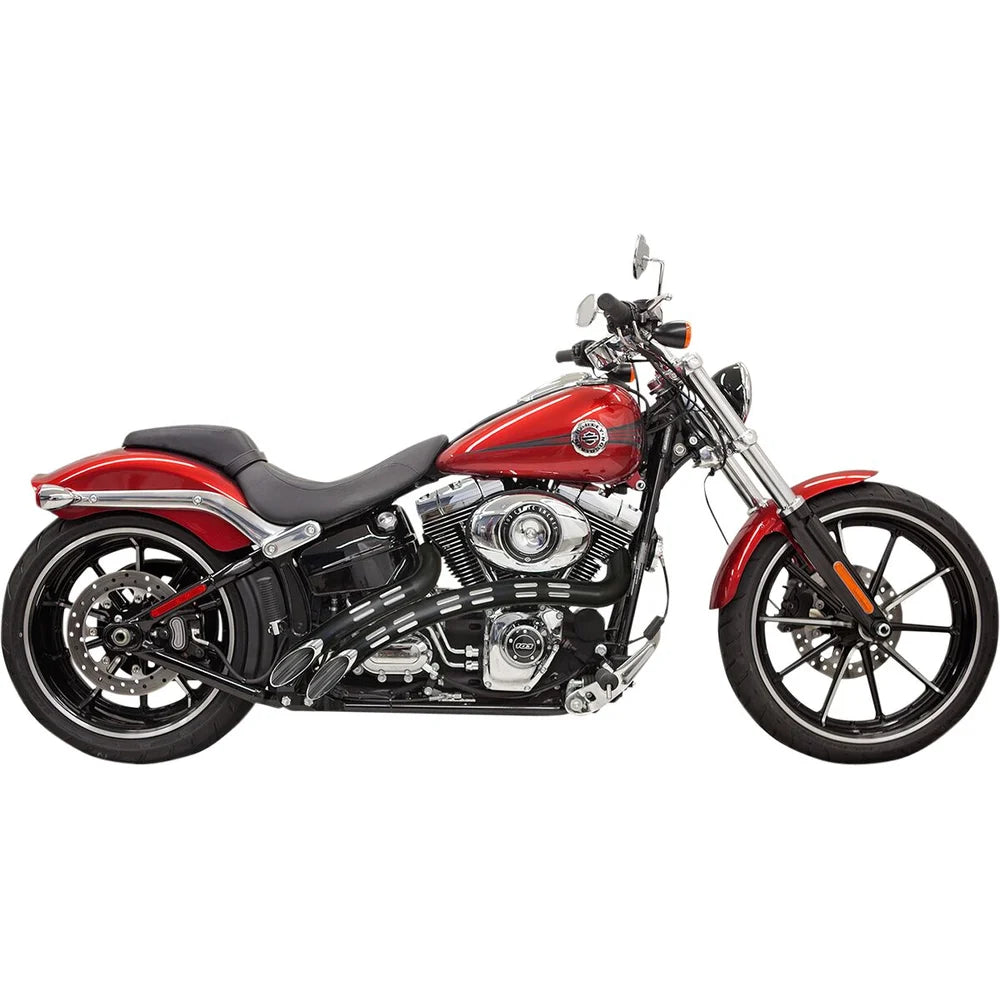 Harley-Davidson Dyna / Softail (86-17) Radial Sweeper komplet udstødning, krom – Bassani