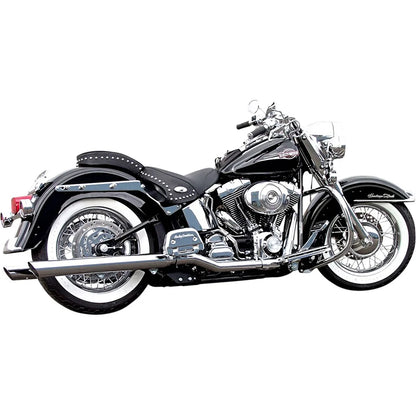 Harley-Davidson Softail (89-17) slip-on udstødninger til True Dual-forrør, krom, slash-up – Bass… – ekstra produktvisning 2 med fokus på design og detaljer
