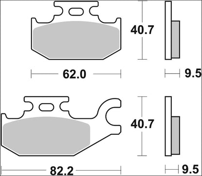 Ekstra produktbillede af Suzuki UH 125 Burgman 07-19 bremseklodser – Brembo Genuine CC 07070