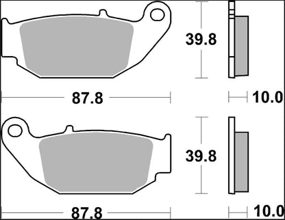 Ekstra produktbillede af Honda CRF 250 L 13-20 bremseklodser – Brembo CC 07HO61CC