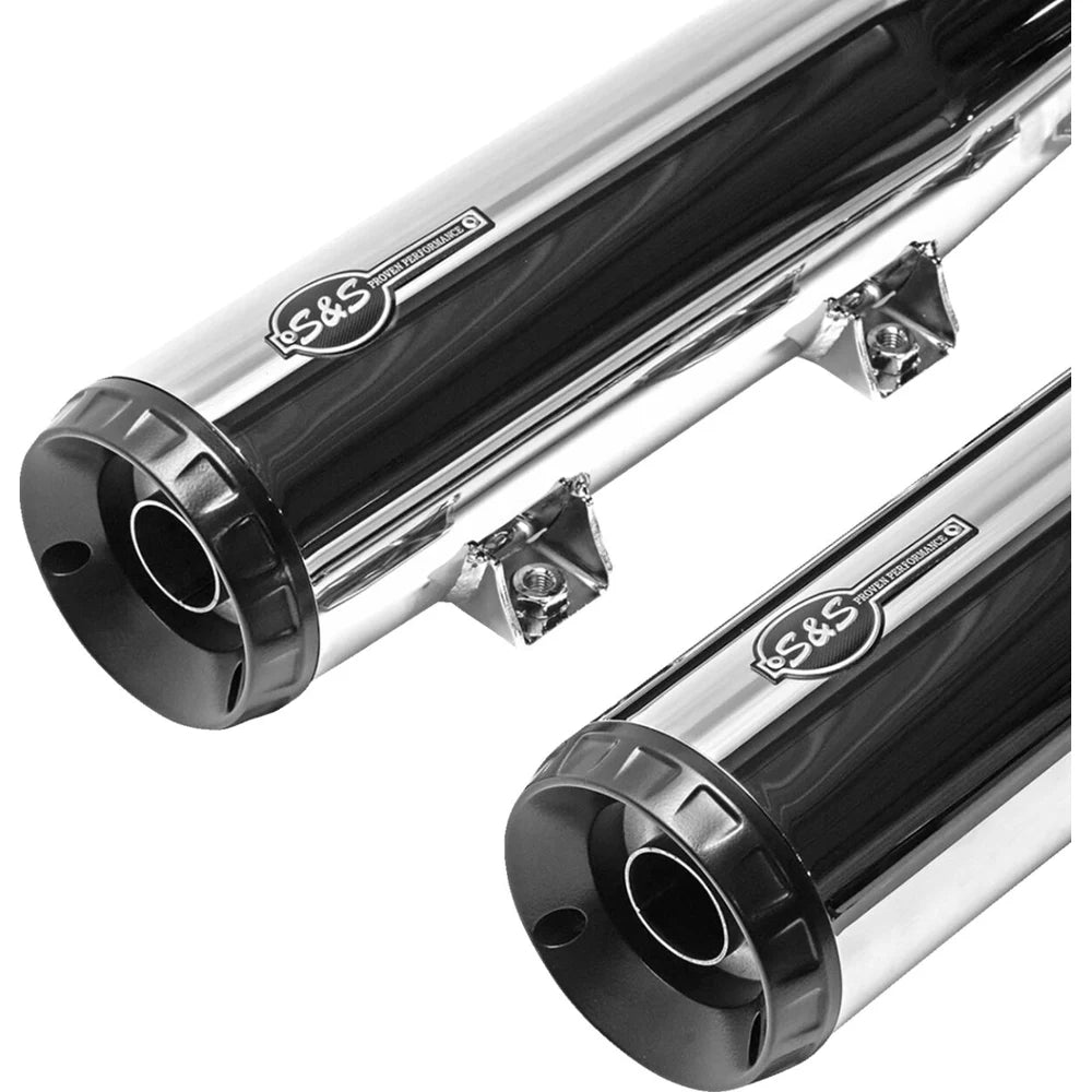 Indian Sixty (19-23) Grand National Slip-On Mufflers, Show Chrome – S&S Cycle – yderligere produktvisning 6