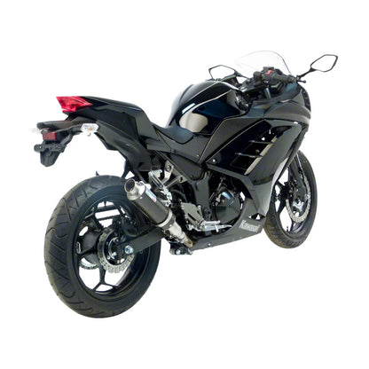Kawasaki EX 300 (13-17) m.fl. LeoVince GP Corsa slip-on – carbon – ekstra produktvisning af lyddæmper, finish og detaljer 4