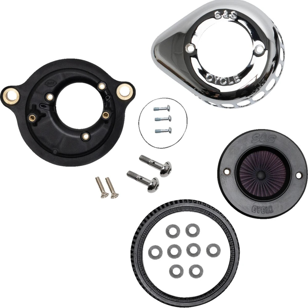 Harley-Davidson modeller (17-24) Air Stinger Stealth Air Cleaner Kit, Air Stinger / Stealth, Teardrop, krom – S&S Cycle – ekstra produktvisning 2