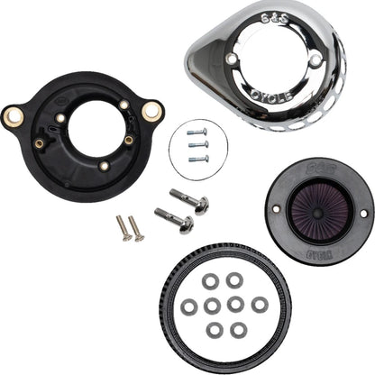 Harley-Davidson modeller (17-24) Air Stinger Stealth Air Cleaner Kit, Air Stinger / Stealth, Teardrop, krom – S&S Cycle – ekstra produktvisning 2