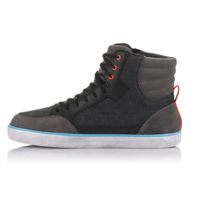MC sko J-6 WP Canvas, herre – Antracit/Sort/Light Blue/Rød, str. EU 43,5 / US 10,5 fra Alpinestars – produktdetalje 2