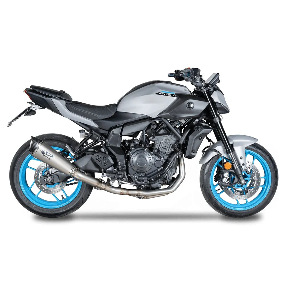Yamaha MT-07 / XSR 700 / YZF-R7 (21-26) Konix Evo komplet udstødning, titanium – Spark – detalje af materialer, svejsninger og udførelse, billede 2