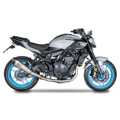 Yamaha MT-07 / XSR 700 / YZF-R7 (21-26) Konix Evo komplet udstødning, titanium – Spark – detalje af materialer, svejsninger og udførelse, billede 2