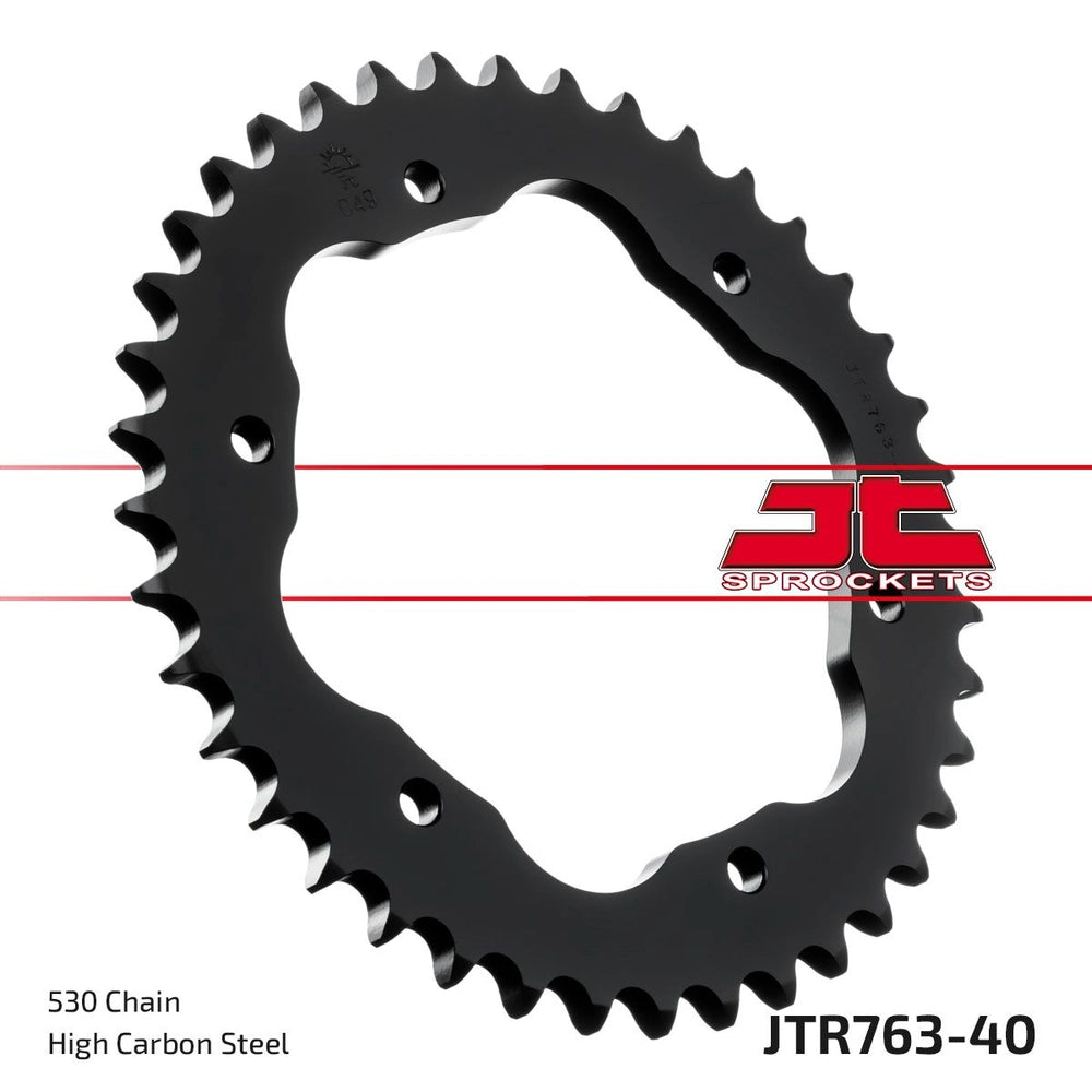 Bagtandhjul 40T, 520 – stål, JTR763.40ZBK – JT Sprockets