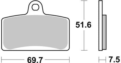 Aprilia RS 125 20-26 bremseklodser – Brembo SA 07GR72SA