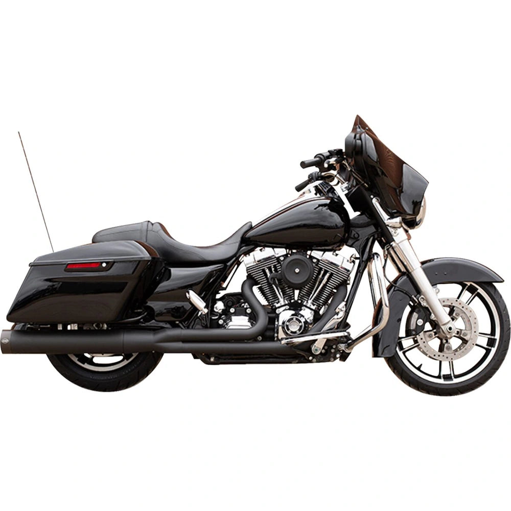 Harley-Davidson Touring (07-16) 2-into-1 Sidewinder Exhaust System, sort / Guardian Black – S&S Cycle – ekstra produktvisning 2