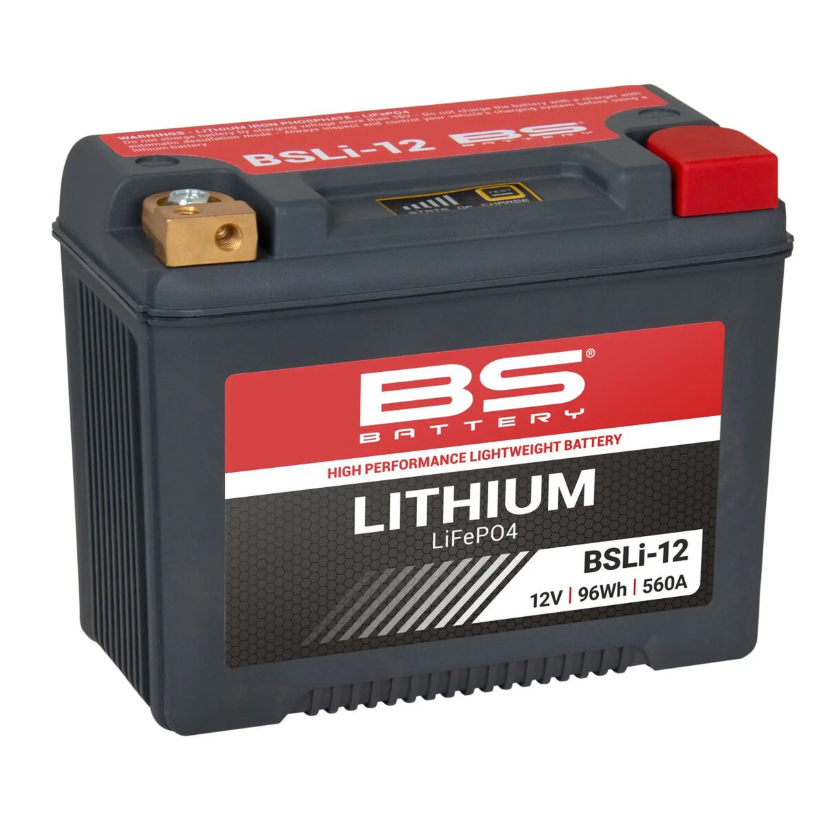 BS Battery BSLi-12 12,8V 8Ah 560A LiFePO4 lithium MC batteri