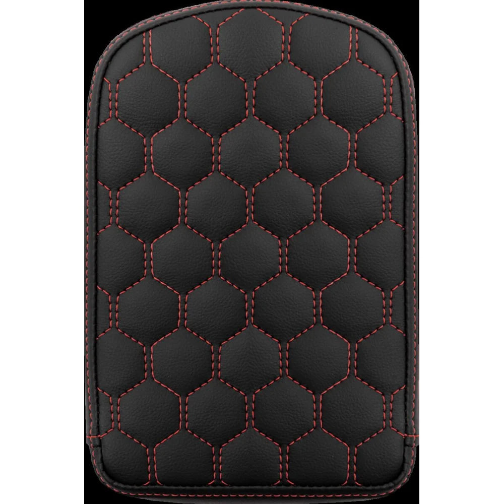 Roadsofa sissy bar pude Honeycomb/ Red Stitching, 28 cm (11") – Saddlemen