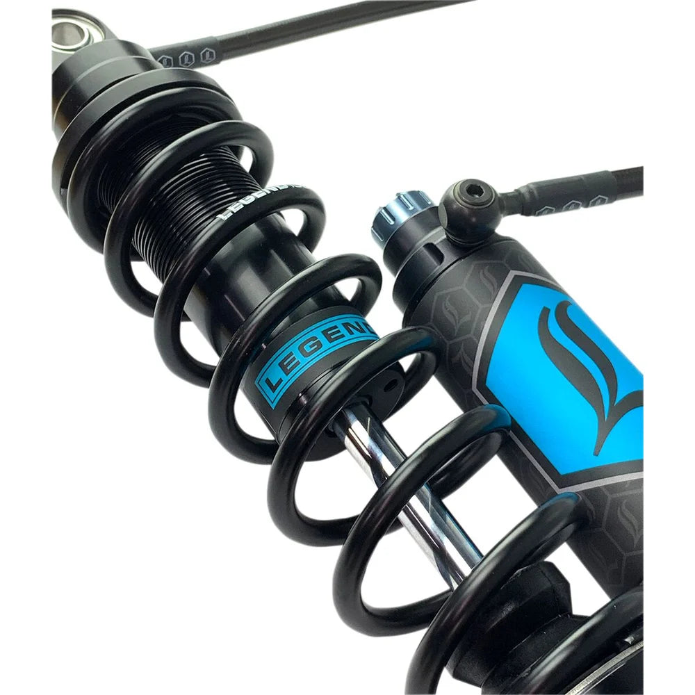 Legend Suspension Harley-Davidson Touring (96-08) REVO-ARC støddæmpersæt, 14", Standard Duty, remote reservoir, sort – produktbillede 3, varenr. 1310-1880