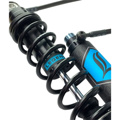 Legend Suspension Harley-Davidson Touring (96-08) REVO-ARC støddæmpersæt, 14", Standard Duty, remote reservoir, sort – produktbillede 3, varenr. 1310-1880