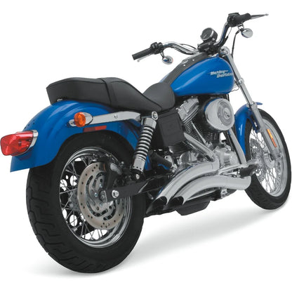 Harley-Davidson Dyna (91-05) 2-into-2 Big Radius komplet udstødning, krom – Vance & Hines