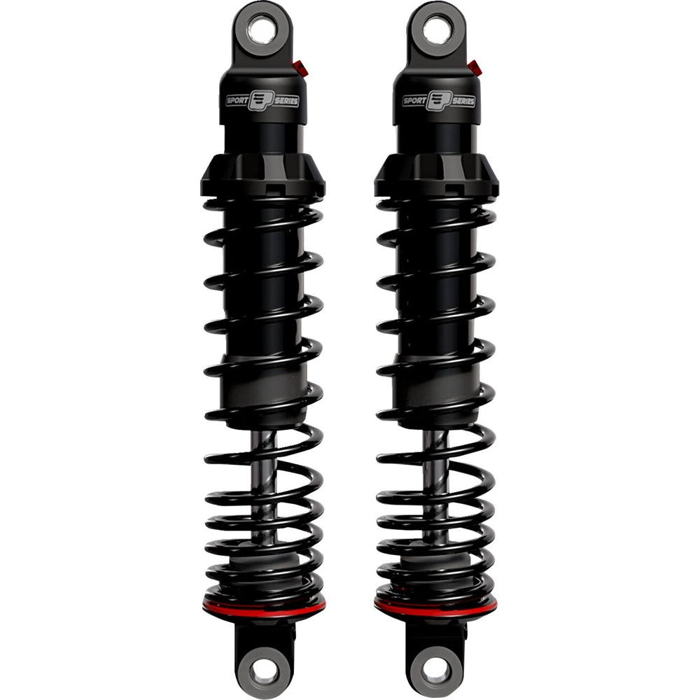 Harley-Davidson modeller (85-21) støddæmpersæt, 381 mm, sort – Progressive Suspension støddæmper til mere kontrol og komfort