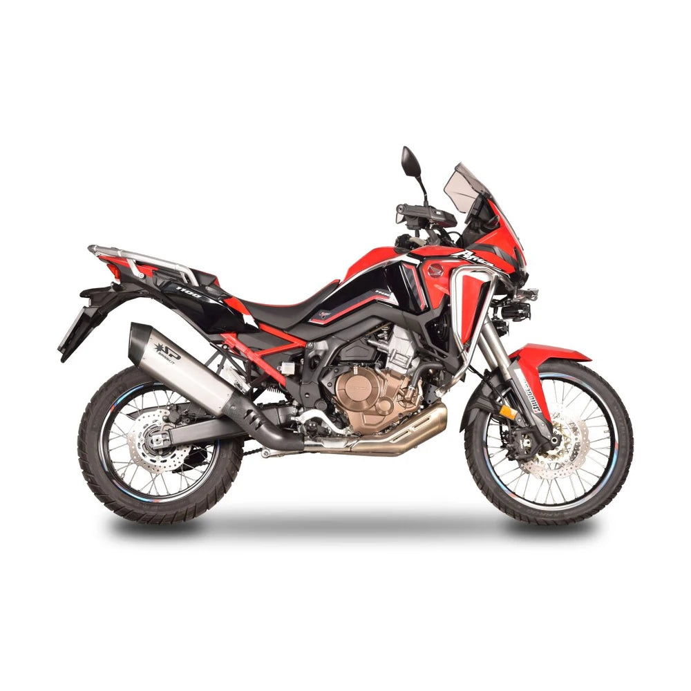 Honda CRF1100L Africa Twin (20-26) Fighter slip-on, titanium – Spark – produktdetalje fra alternativ vinkel, billede 2