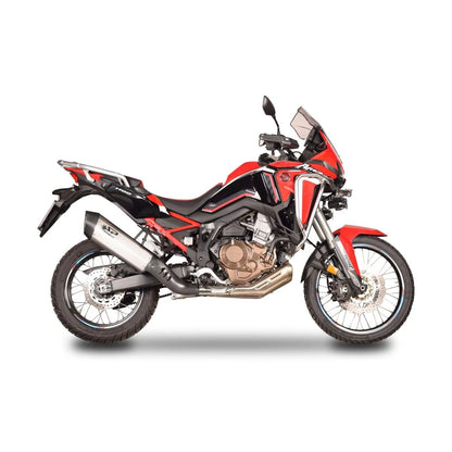Honda CRF1100L Africa Twin (20-26) Fighter slip-on, titanium – Spark – produktdetalje fra alternativ vinkel, billede 2