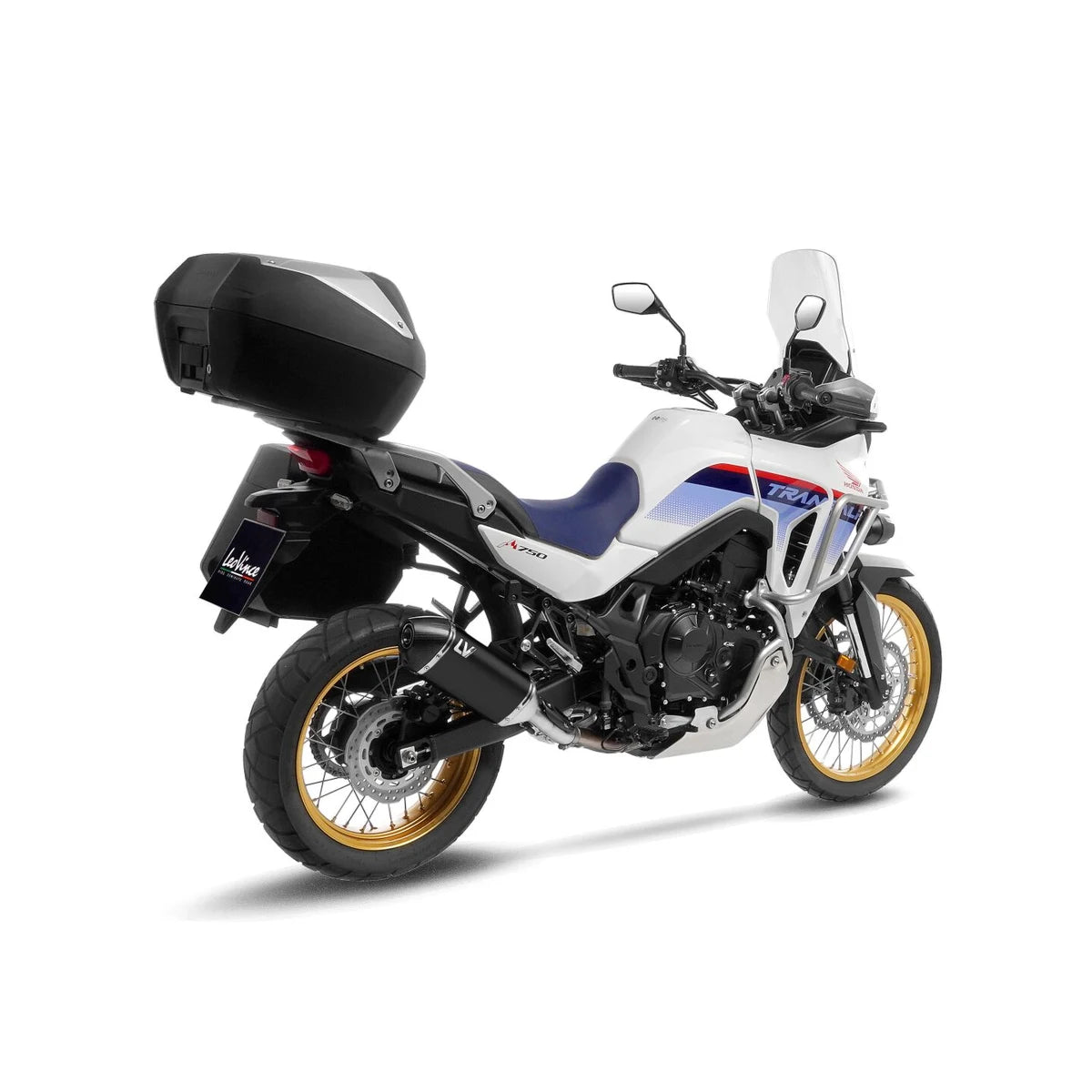 Honda XL 750 (23-26) LeoVince LV-14 slip-on – rustfri – sort – ekstra produktvisning af lyddæmper, finish og detaljer 4