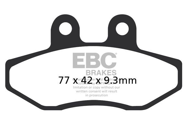 EBC SFA393 organiske scooter-bremseklodser foran