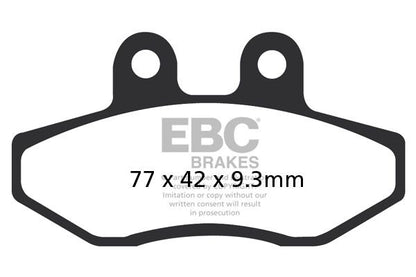 EBC SFA393 organiske scooter-bremseklodser foran