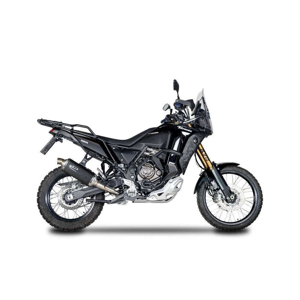 Yamaha Ténéré 700 (18-26) Dakar slip-on, sort – Spark – produktdetalje fra alternativ vinkel, billede 2
