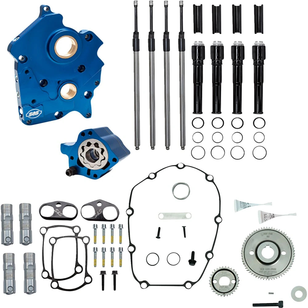 Harley-Davidson modeller (17-26) Gear Drive Cam Chest Kit, black pushrod tubes – S&S Cycle