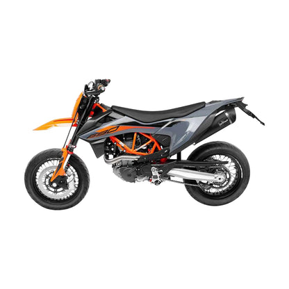 KTM 690 SMC R (19-24) m.fl. LeoVince varmeskjold – carbon – ekstra produktvisning af varmeskjold, materiale og finish 2