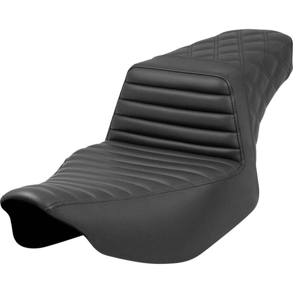 Harley-Davidson Touring (23-26) Step-Up 2-up sæde Front Tuck-n-Roll/ Rear Lattice Stitch/ Tuck-n-Roll Extended Reach – Saddlemen