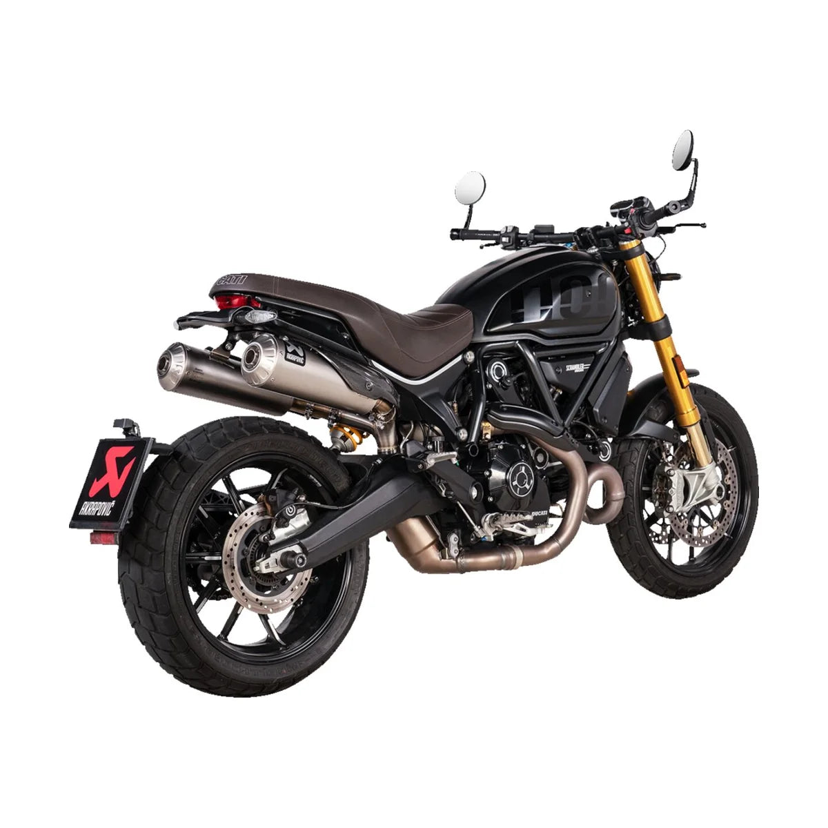 Akrapovič S-D11SO13-HBFGT slip-on monteret på Ducati Scrambler 1100 (21-24)
