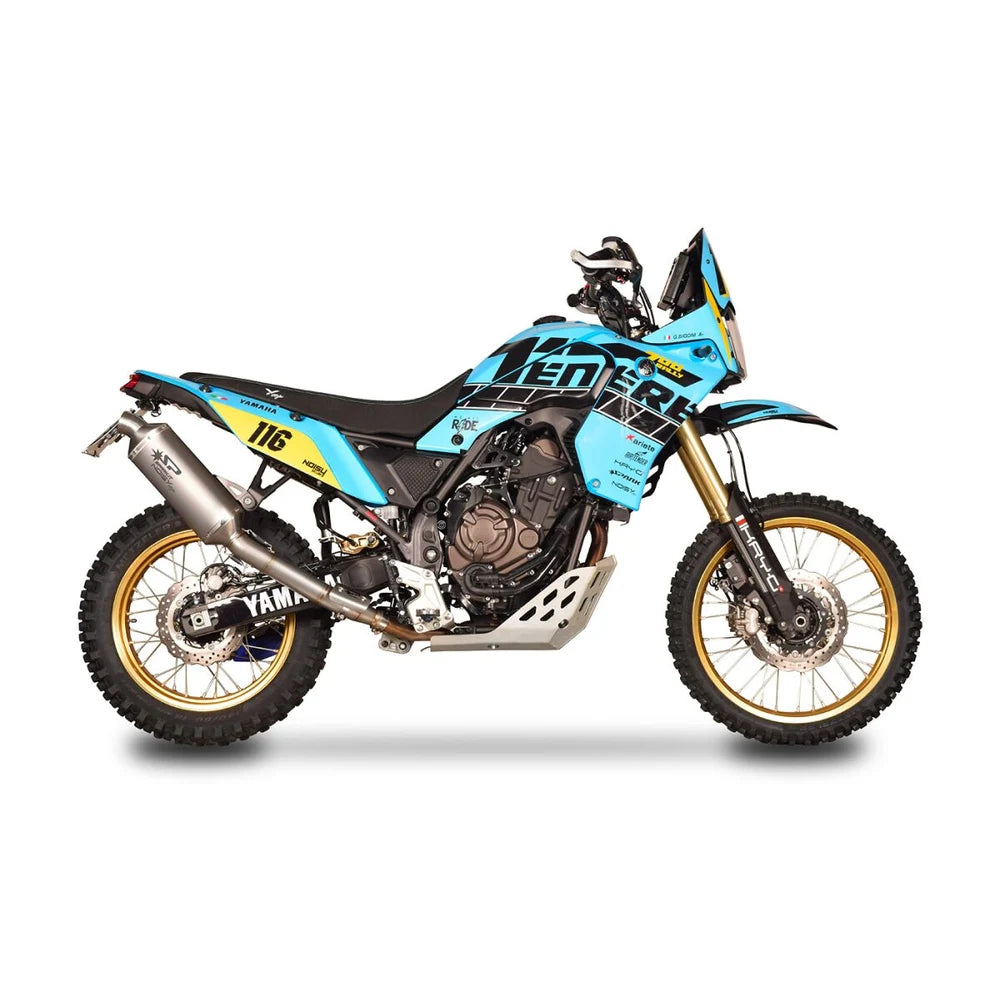 Yamaha Ténéré 700 (19-26) Dakar slip-on, titanium – Spark – produktdetalje fra alternativ vinkel, billede 4