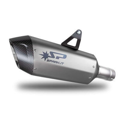 BMW R 1300 GS (23-26) Fighter Evo slip-on, titanium – Spark – fritlagt produktvisning