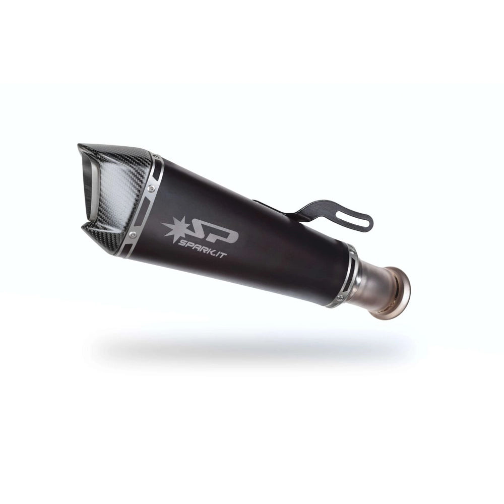 KTM 1290/1390 Super Duke (20-26) Konix Evo slip-on, sort – Spark – fritlagt produktvisning