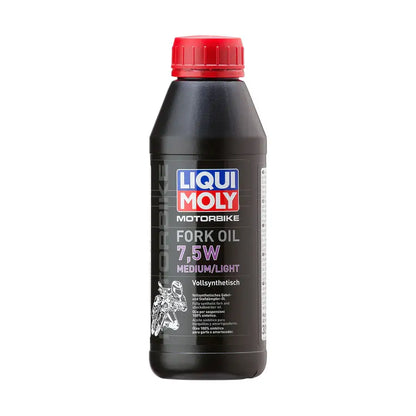 Forgaffelolie, 7,5W – LIQUI MOLY Motorbike Fork Oil Medium/Light – Fuldsyntetisk – 500 ml
