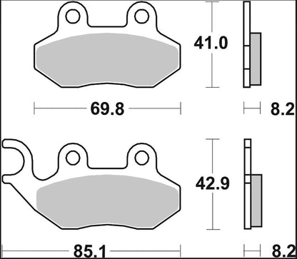 Ekstra produktbillede af Sym RED DEVIL 50 98-13 bremseklodser – Brembo Genuine CC 07005