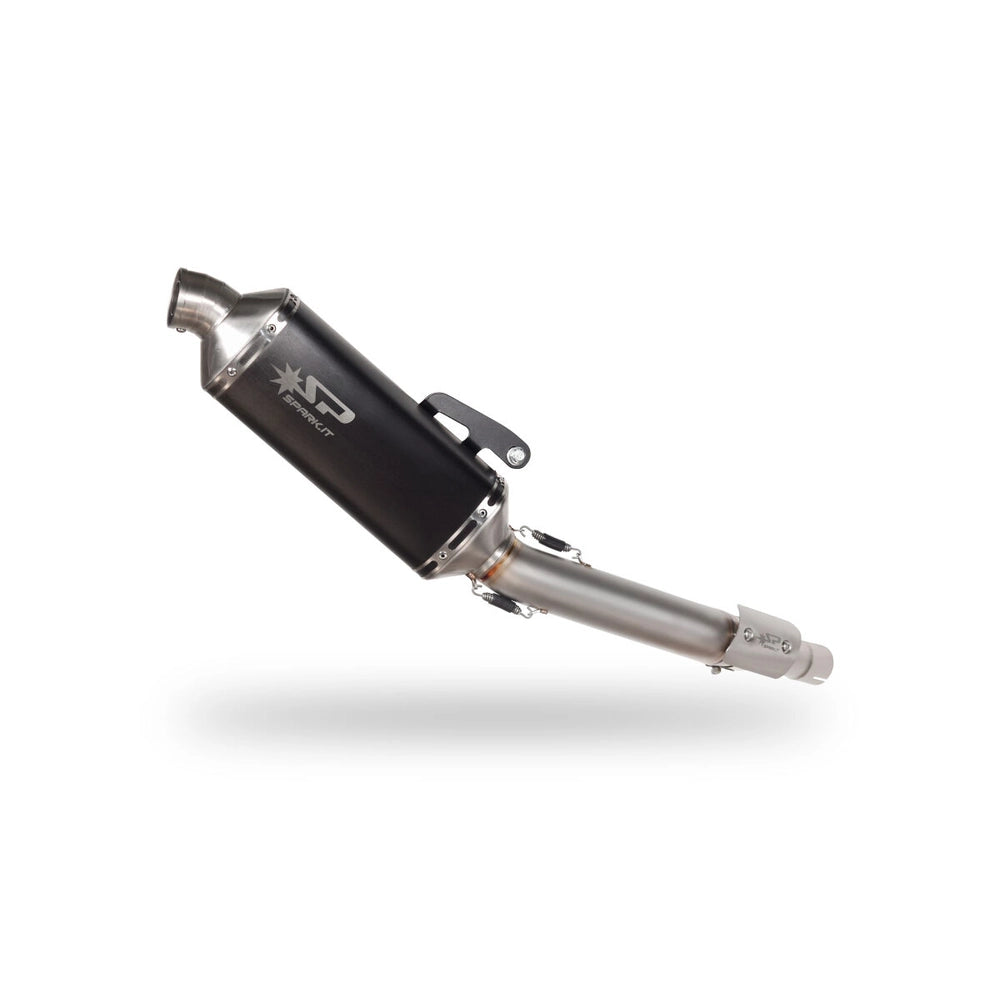 Yamaha Ténéré 700 (19-26) Dakar slip-on, sort – Spark – fritlagt produktvisning