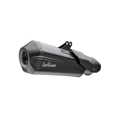 Honda NT1100 (25-26) LeoVince LV-12 R slip-on – rustfri – sort – ekstra produktvisning af lyddæmper, finish og detaljer 2