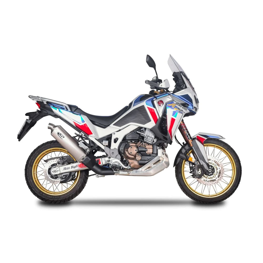 Honda CRF1100L Africa Twin (20-26) Dakar slip-on, titanium – Spark – produktdetalje fra alternativ vinkel, billede 4