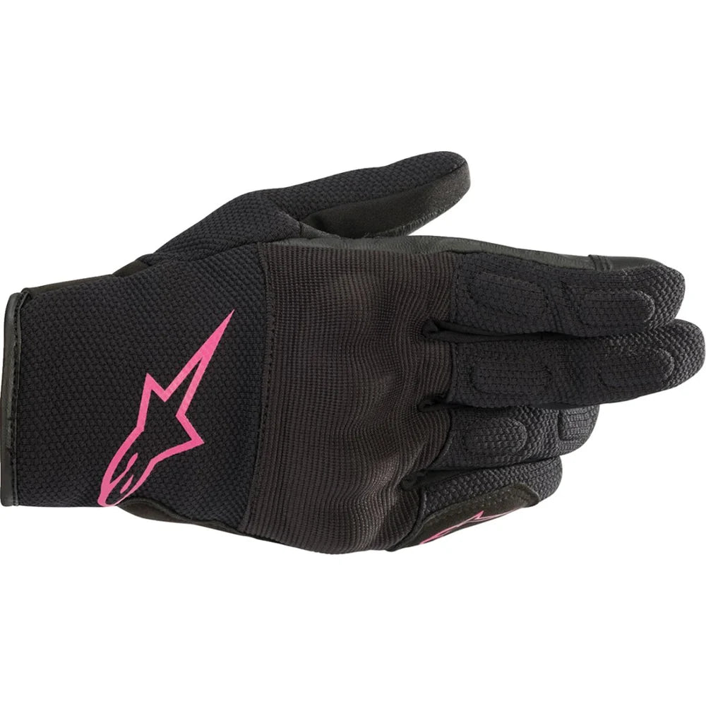 MC handsker Stella S-Max Drystar® – Sort/Fuchsia, str. L fra Alpinestars – primært produktbillede
