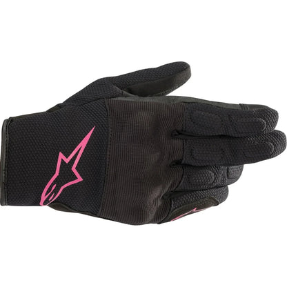 MC handsker Stella S-Max Drystar® – Sort/Fuchsia, str. L fra Alpinestars – primært produktbillede