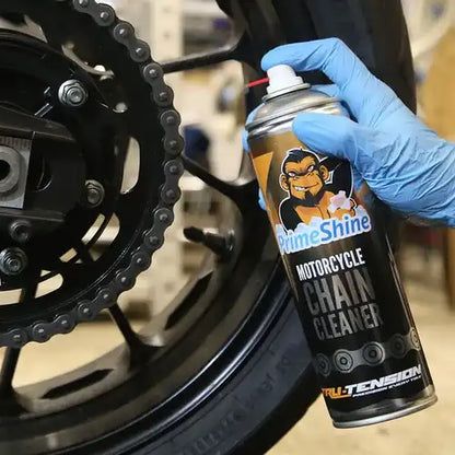 Tru-Tension PrimeShine kæderens til MC – 500 ml – kæderens sprayet på motorcykelkæde