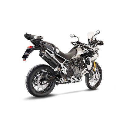 Triumph Tiger 850 (22-24) m.fl. LeoVince LV One EVO slip-on – rustfri – ekstra produktvisning af lyddæmper, finish og detaljer 2