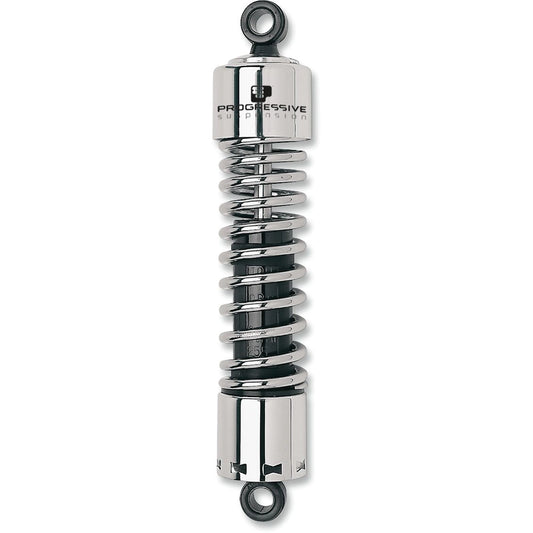 Harley-Davidson modeller (80-06) 412 Series støddæmpersæt, 305 mm, Heavy Duty, sort/krom – Progressive Suspension støddæmper til mere kontrol og komfort